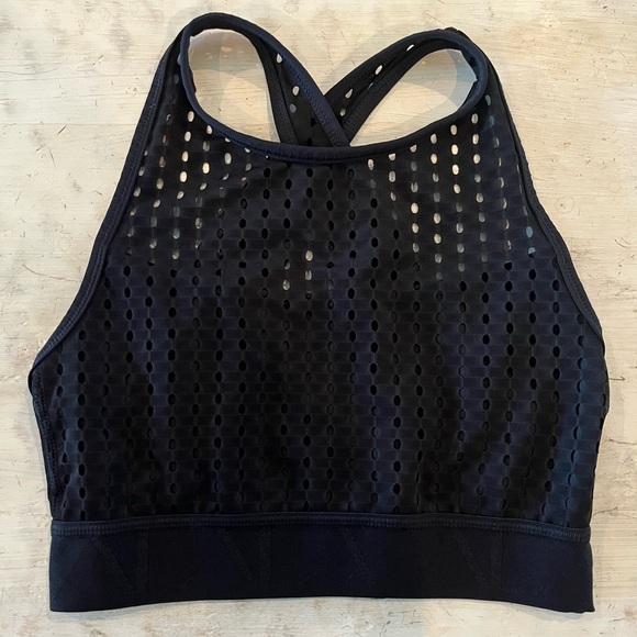 Alala Black Mesh Sports Bra - Picture 1 of 14